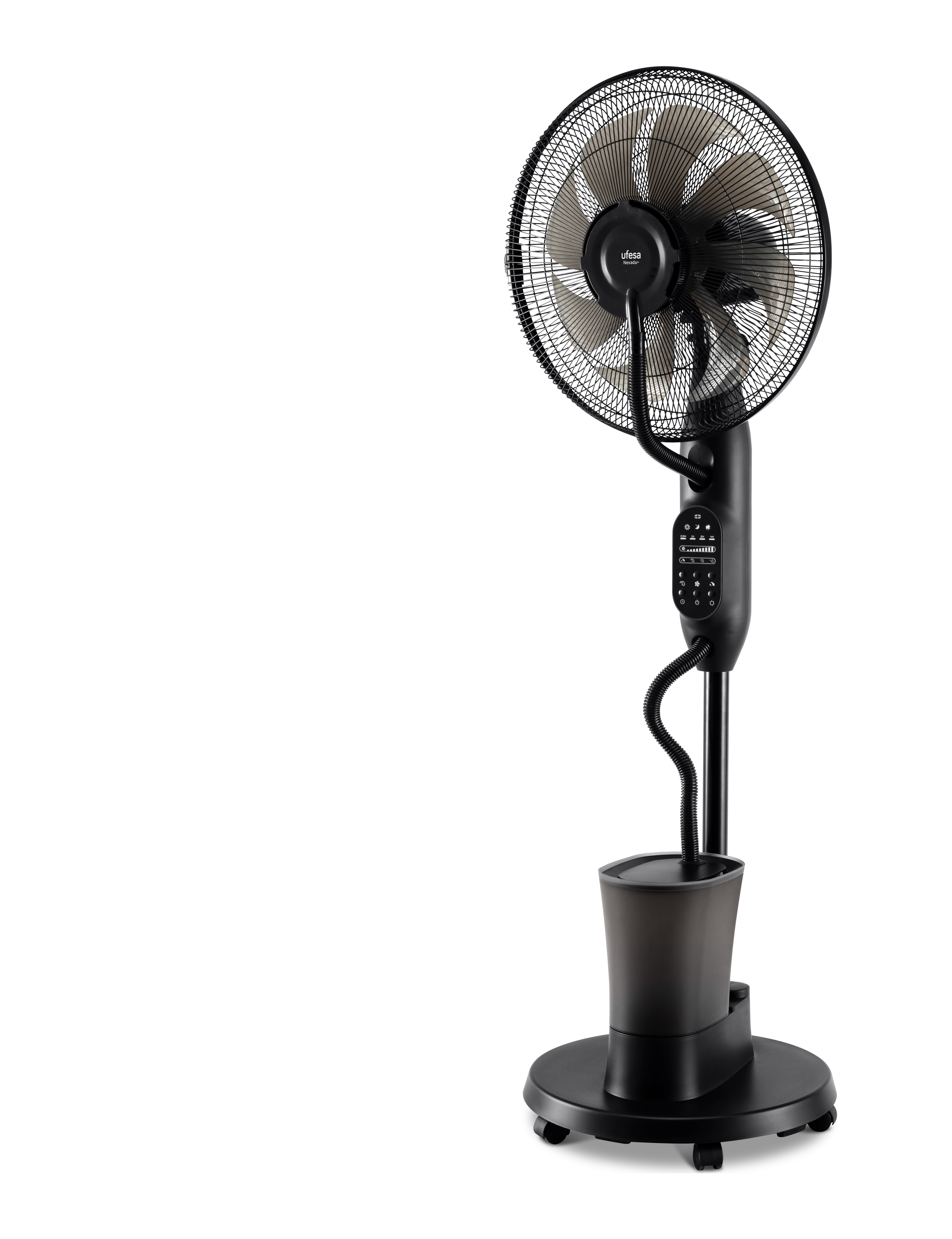 Ventilador nebulizador de pie Ufesa NEVADA PLUS, 60W, 2.4 litros